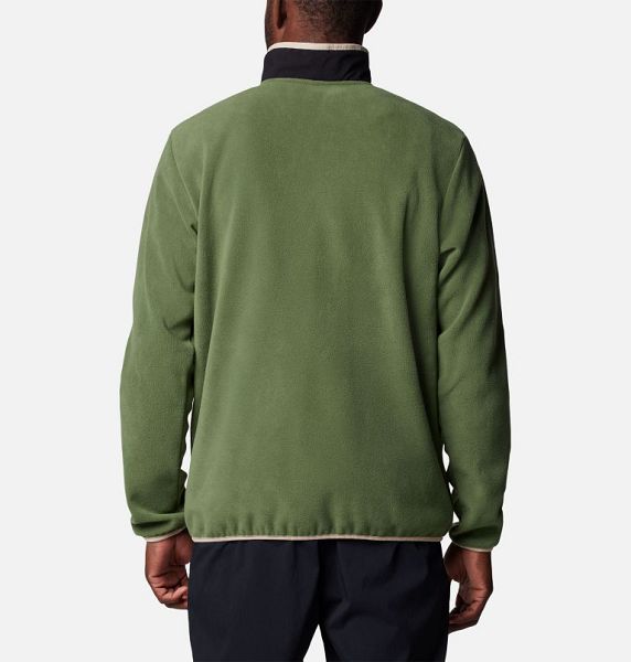 Men Columbia Sequoia Grove™ Fleece Jackets Black / Khaki | US-DIANSB-916