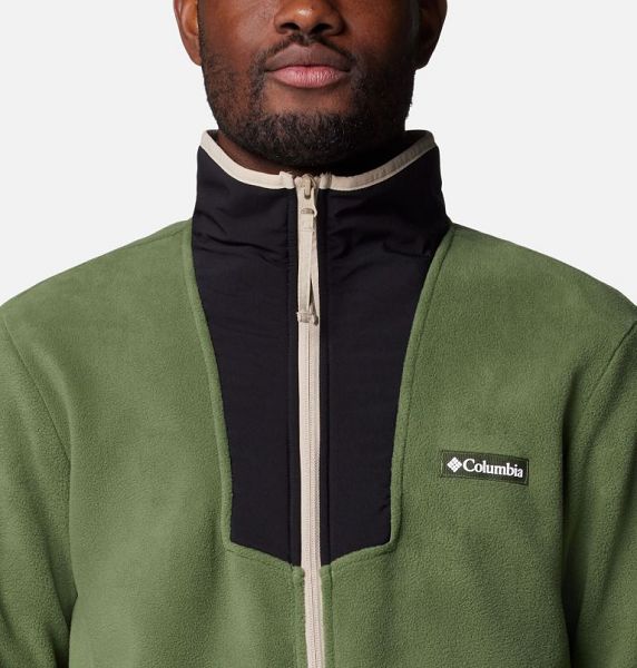 Men Columbia Sequoia Grove™ Fleece Jackets Black / Khaki | US-DIANSB-916