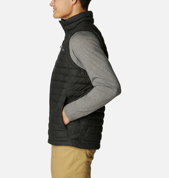 Men Columbia Silver Falls™ Packable Insulated Vest Black | US-HTESPW-958