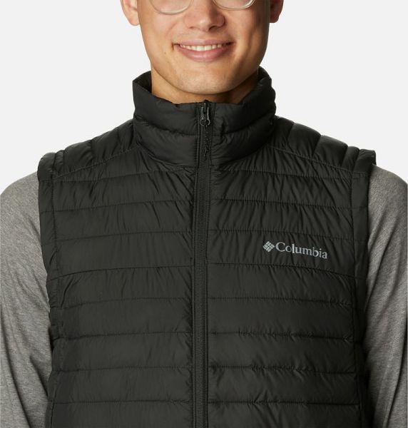 Men Columbia Silver Falls™ Packable Insulated Vest Black | US-HTESPW-958