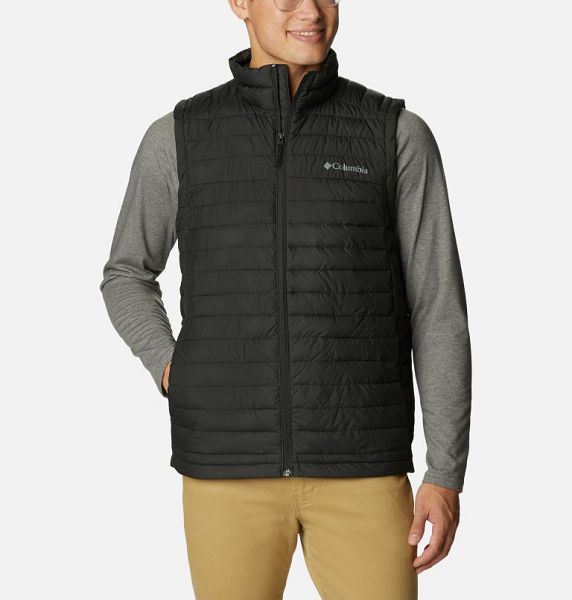 Men Columbia Silver Falls™ Packable Insulated Vest Black | US-HTESPW-958