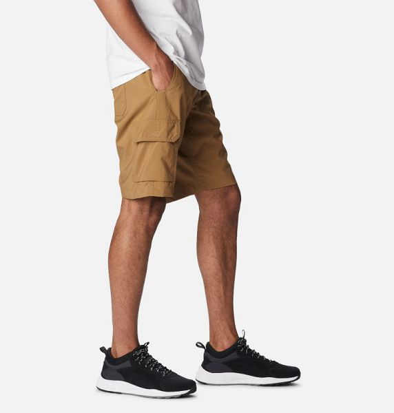 Men Columbia Silver Ridge™ Utility Cargo Walking Shorts Khaki | US-QXZWVY-273