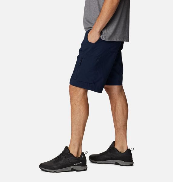 Men Columbia Silver Ridge™ Utility Cargo Walking Shorts Navy | US-MVEIRN-789