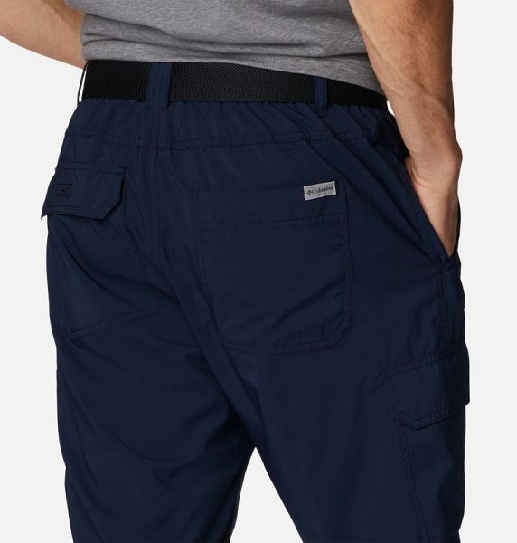 Men Columbia Silver Ridge™ Utility Cargo Walking Shorts Navy | US-MVEIRN-789