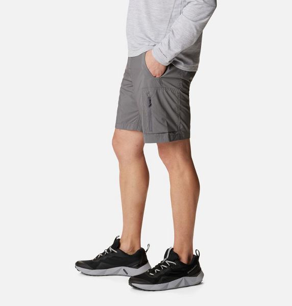 Men Columbia Silver Ridge™ Utility Cargo Walking Shorts Grey | US-TWHALE-053