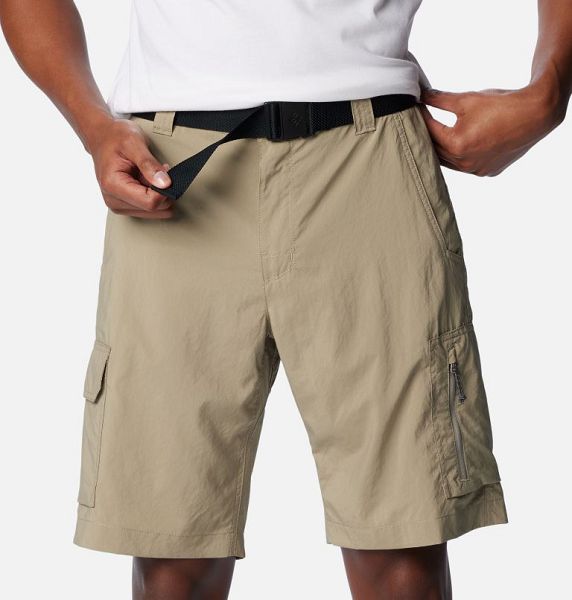 Men Columbia Silver Ridge™ Utility Cargo Walking Shorts Khaki | US-NCUTEW-185