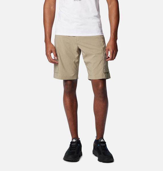 Men Columbia Silver Ridge™ Utility Cargo Walking Shorts Khaki | US-NCUTEW-185