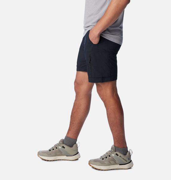 Men Columbia Silver Ridge™ Utility Cargo Walking Shorts Black | US-CHBWDP-728