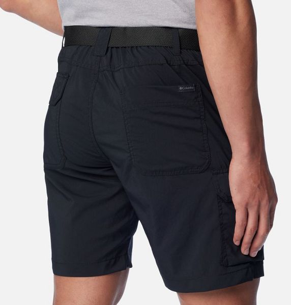 Men Columbia Silver Ridge™ Utility Cargo Walking Shorts Black | US-CHBWDP-728