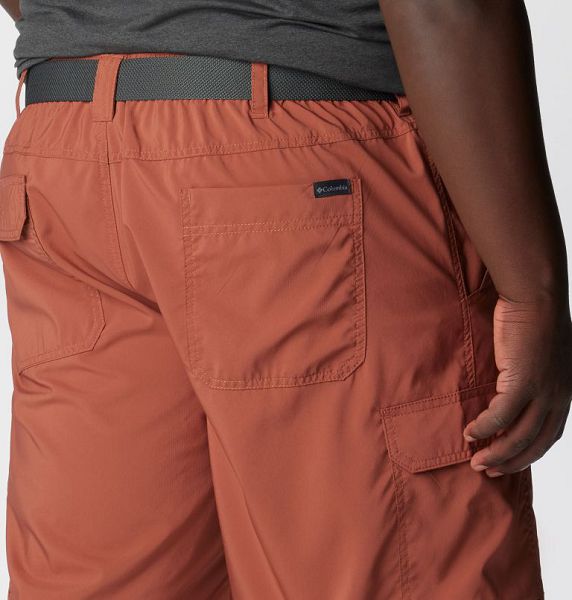 Men Columbia Silver Ridge™ Utility Cargo Walking Shorts Coral | US-KVAOYH-713