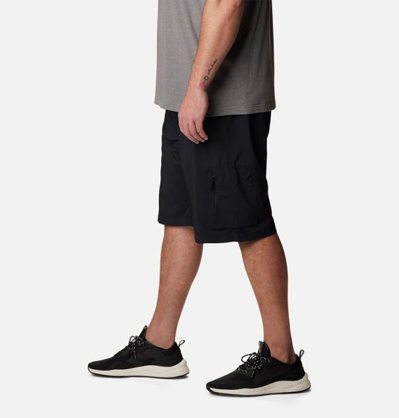 Men Columbia Silver Ridge™ Utility Cargo Walking Shorts Black | US-WJNSZD-439