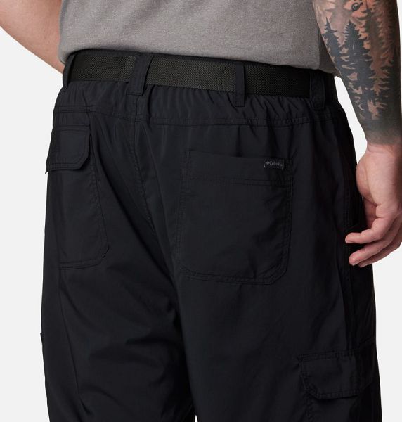 Men Columbia Silver Ridge™ Utility Cargo Walking Shorts Black | US-WJNSZD-439