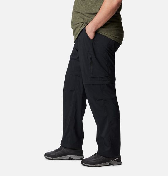 Men Columbia Silver Ridge™ Utility Convertible Walking Pants Black | US-WQPIDT-219