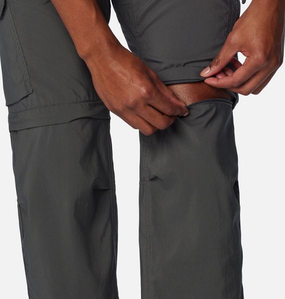 Men Columbia Silver Ridge™ Utility Convertible Walking Pants Dark Grey | US-EGSMFB-675