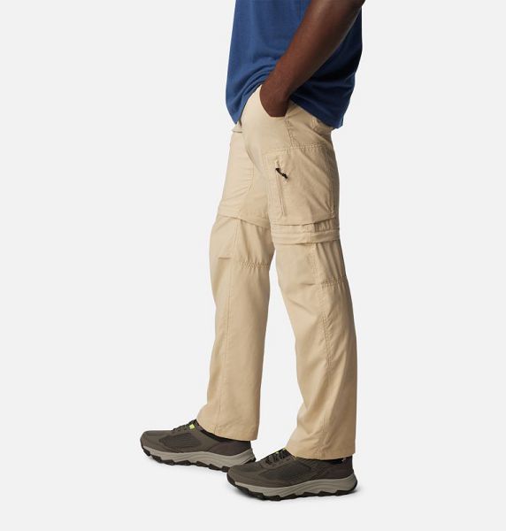 Men Columbia Silver Ridge™ Utility Convertible Walking Pants Khaki | US-YEHQTX-903