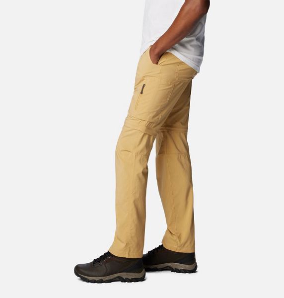 Men Columbia Silver Ridge™ Utility Convertible Walking Pants Light Brown | US-YONLTM-569