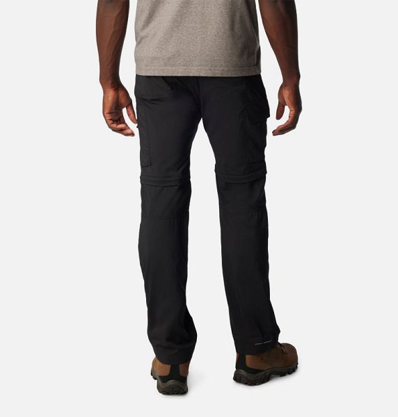 Men Columbia Silver Ridge™ Utility Convertible Walking Pants Black | US-XGJQFP-183