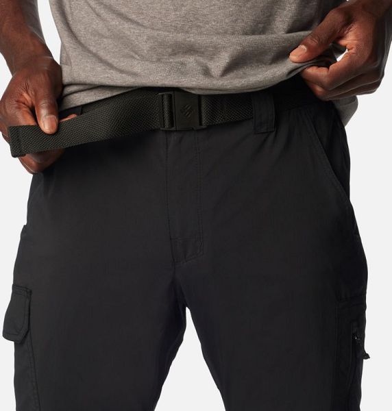 Men Columbia Silver Ridge™ Utility Convertible Walking Pants Black | US-XGJQFP-183