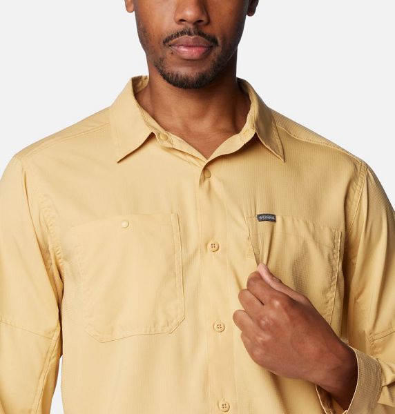 Men Columbia Silver Ridge™ Utility Lite Shirts Light Brown | US-UNFLIZ-028