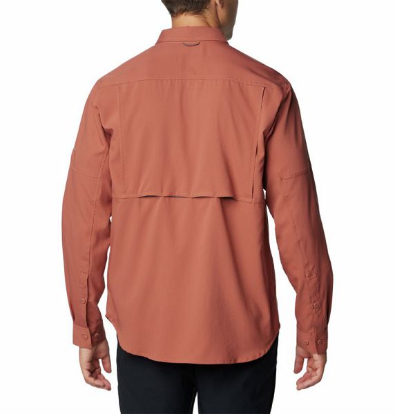 Men Columbia Silver Ridge™ Utility Lite Shirts Brown | US-MPRKFD-758