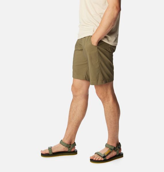 Men Columbia Silver Ridge™ Utility Walking Shorts Grey / Green | US-IRONEZ-487