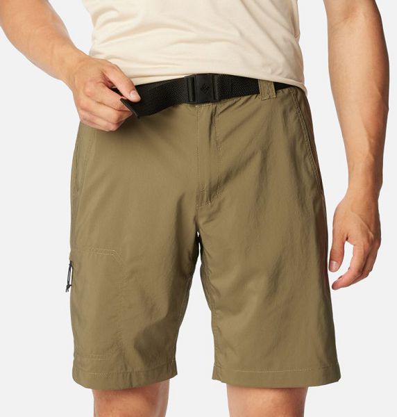 Men Columbia Silver Ridge™ Utility Walking Shorts Grey / Green | US-IRONEZ-487