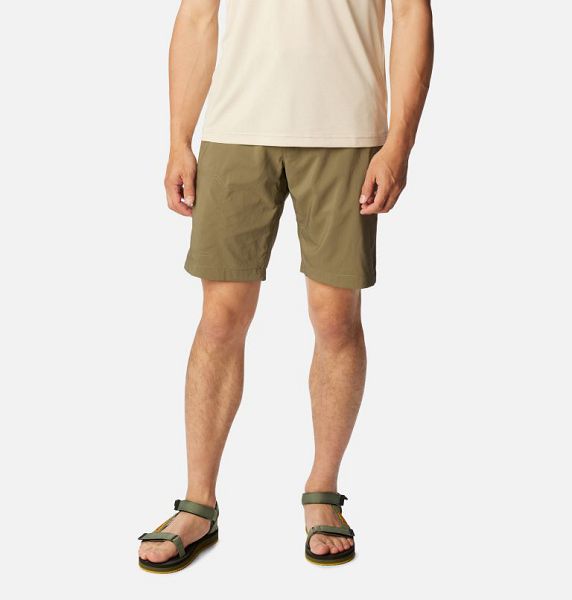 Men Columbia Silver Ridge™ Utility Walking Shorts Grey / Green | US-IRONEZ-487