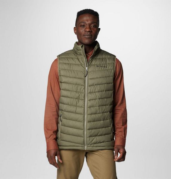 Men Columbia Slope Edge™ II Insulated Gilet Grey / Green | US-NZKXPQ-862