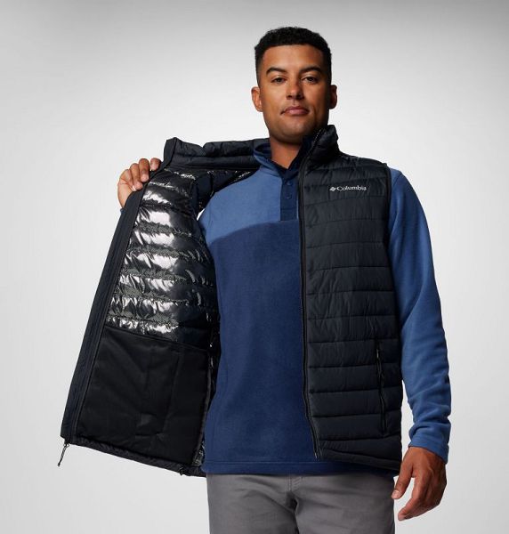 Men Columbia Slope Edge™ II Insulated Gilet Black | US-ABVZWO-948