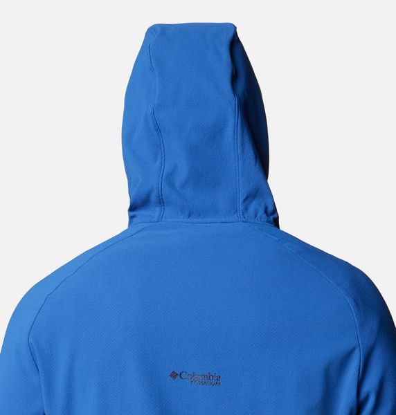 Men Columbia Spectre Ridge™ II Technical Hooded Fleece Jackets Blue / Black | US-TYPMZC-942