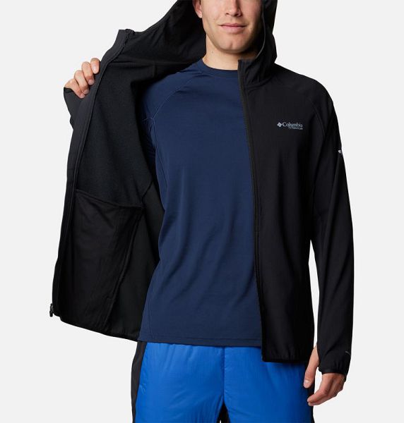 Men Columbia Spectre Ridge™ II Technical Hooded Fleece Jackets Black | US-ZQTIKX-196