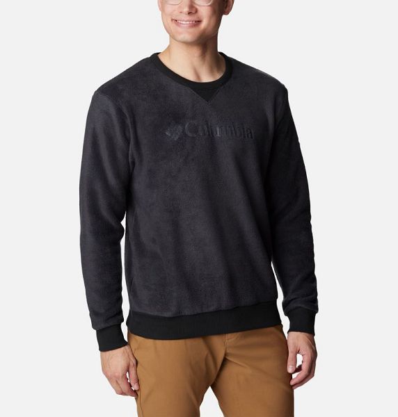 Men Columbia Steens Mountain™ Crew 2.0 Fleece Sweatshirts Black | US-UMTZVG-840