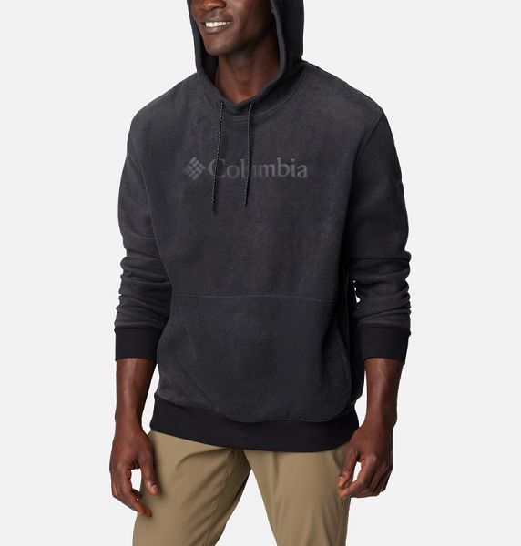 Men Columbia Steens Mountain™ Fleece Hoodie Black | US-PYJOBT-592