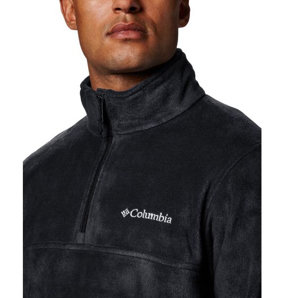 Men Columbia Steens Mountain™ Half Zip Fleece Black | US-HIALSN-927