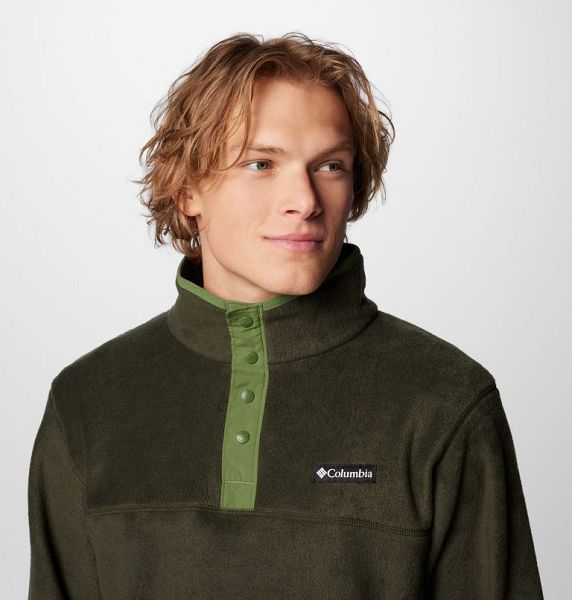 Men Columbia Steens Mountain™ II Half Snap Fleece Deep Green | US-BOLVXQ-961