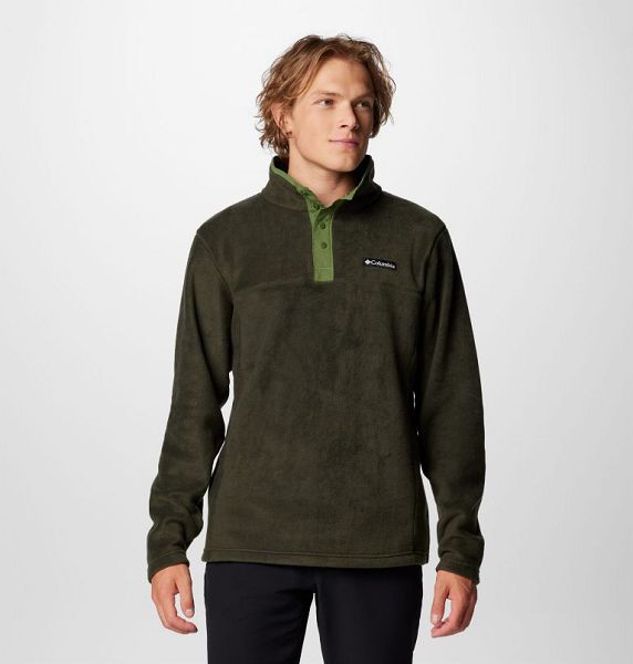 Men Columbia Steens Mountain™ II Half Snap Fleece Deep Green | US-BOLVXQ-961