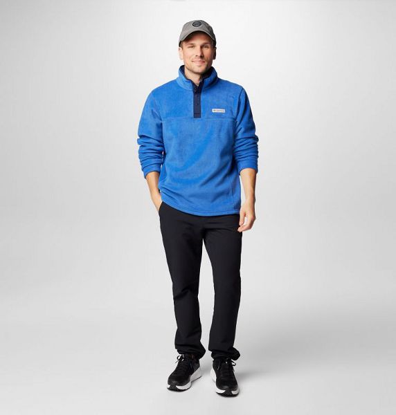 Men Columbia Steens Mountain™ II Half Snap Fleece Blue / Navy | US-FOHGWA-472