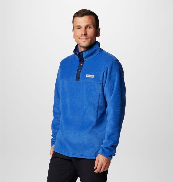 Men Columbia Steens Mountain™ II Half Snap Fleece Blue / Navy | US-FOHGWA-472