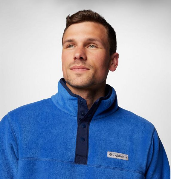 Men Columbia Steens Mountain™ II Half Snap Fleece Blue / Navy | US-FOHGWA-472