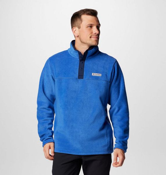 Men Columbia Steens Mountain™ II Half Snap Fleece Blue / Navy | US-FOHGWA-472