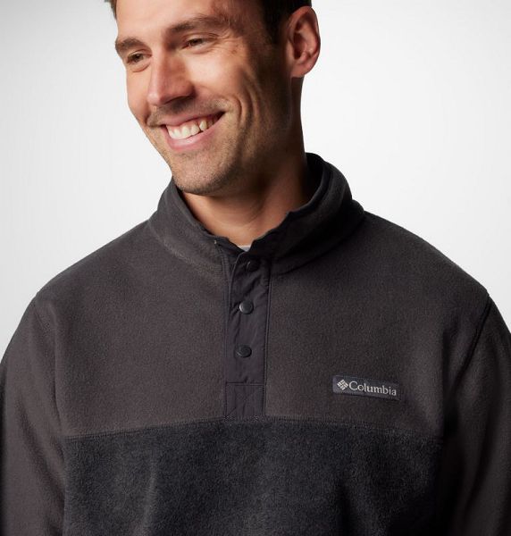 Men Columbia Steens Mountain™ II Half Snap Fleece Grey / Dark Grey | US-ICWYHD-146