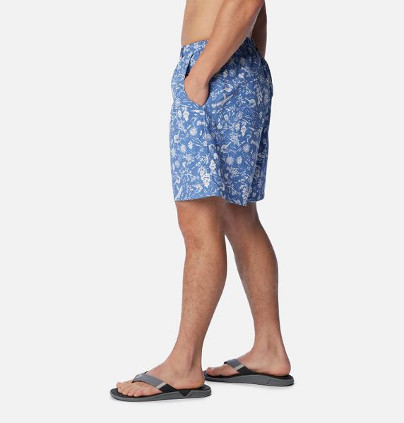 Men Columbia Super Backcast Water Shorts Blue | US-HMAWJO-470