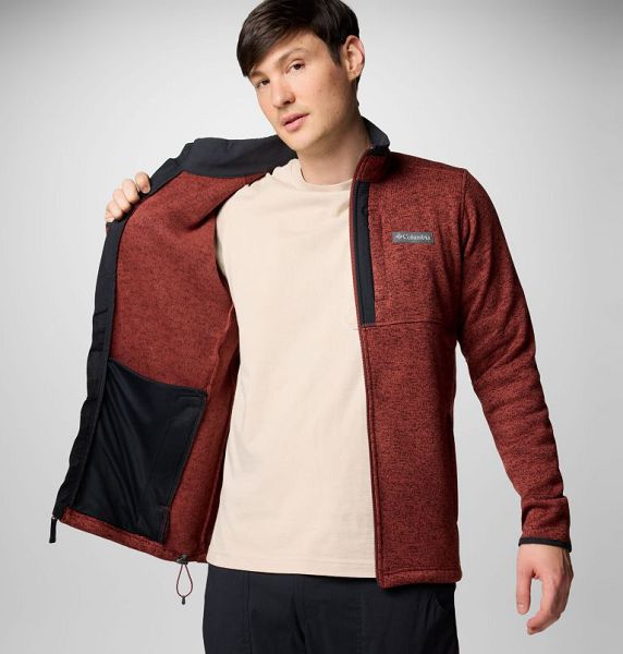 Men Columbia Sweater Weather™ II Fleece Jackets Brown | US-DBLFIG-871