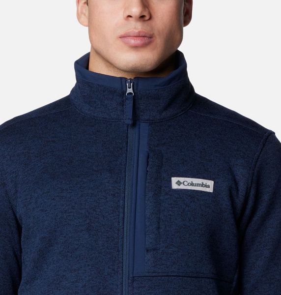 Men Columbia Sweater Weather™ II Fleece Jackets Navy | US-TUJPVX-021