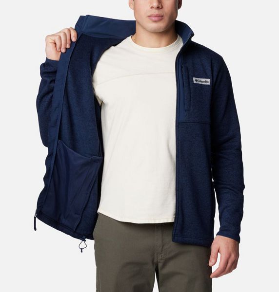 Men Columbia Sweater Weather™ II Fleece Jackets Navy | US-TUJPVX-021