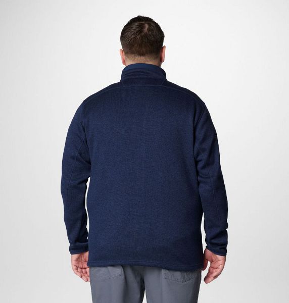 Men Columbia Sweater Weather™ II Fleece Jackets Navy | US-UTEHCL-912