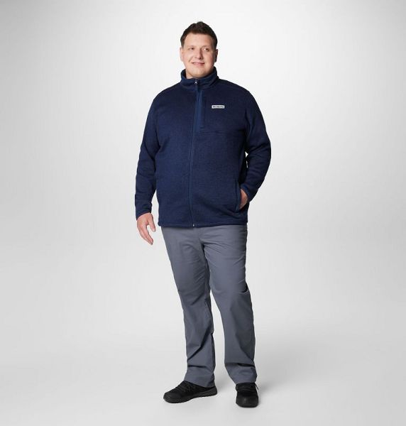 Men Columbia Sweater Weather™ II Fleece Jackets Navy | US-UTEHCL-912