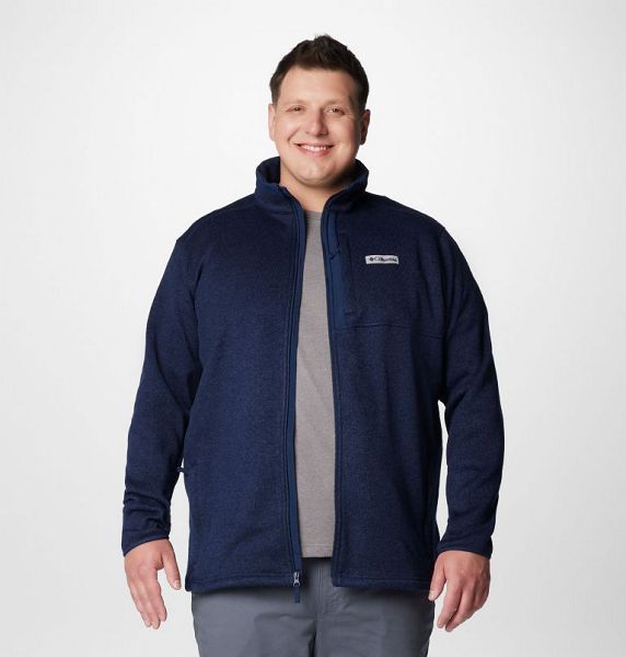 Men Columbia Sweater Weather™ II Fleece Jackets Navy | US-UTEHCL-912