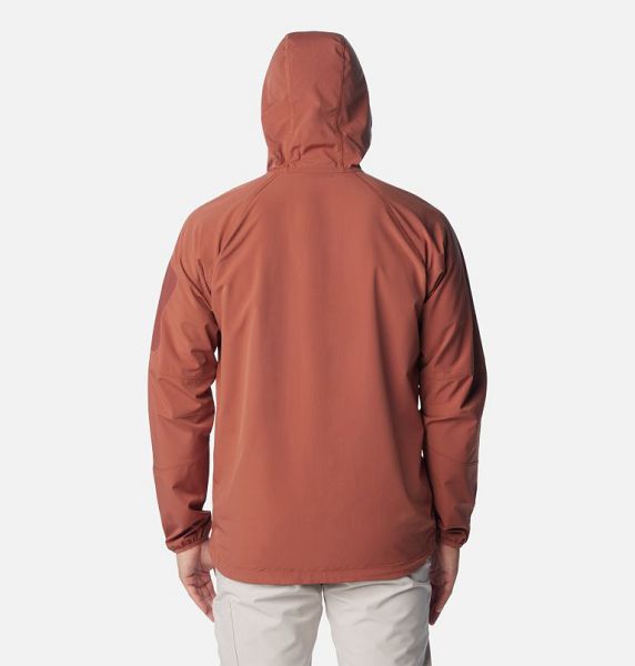 Men Columbia Tall Heights™ Hooded Softshell Jackets Brown | US-ISCVNZ-502