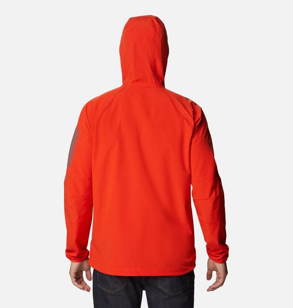 Men Columbia Tall Heights™ Hooded Softshell Jackets Red | US-YXCTEH-724